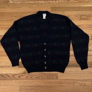Fair Isle Wool Blend Cardigan
